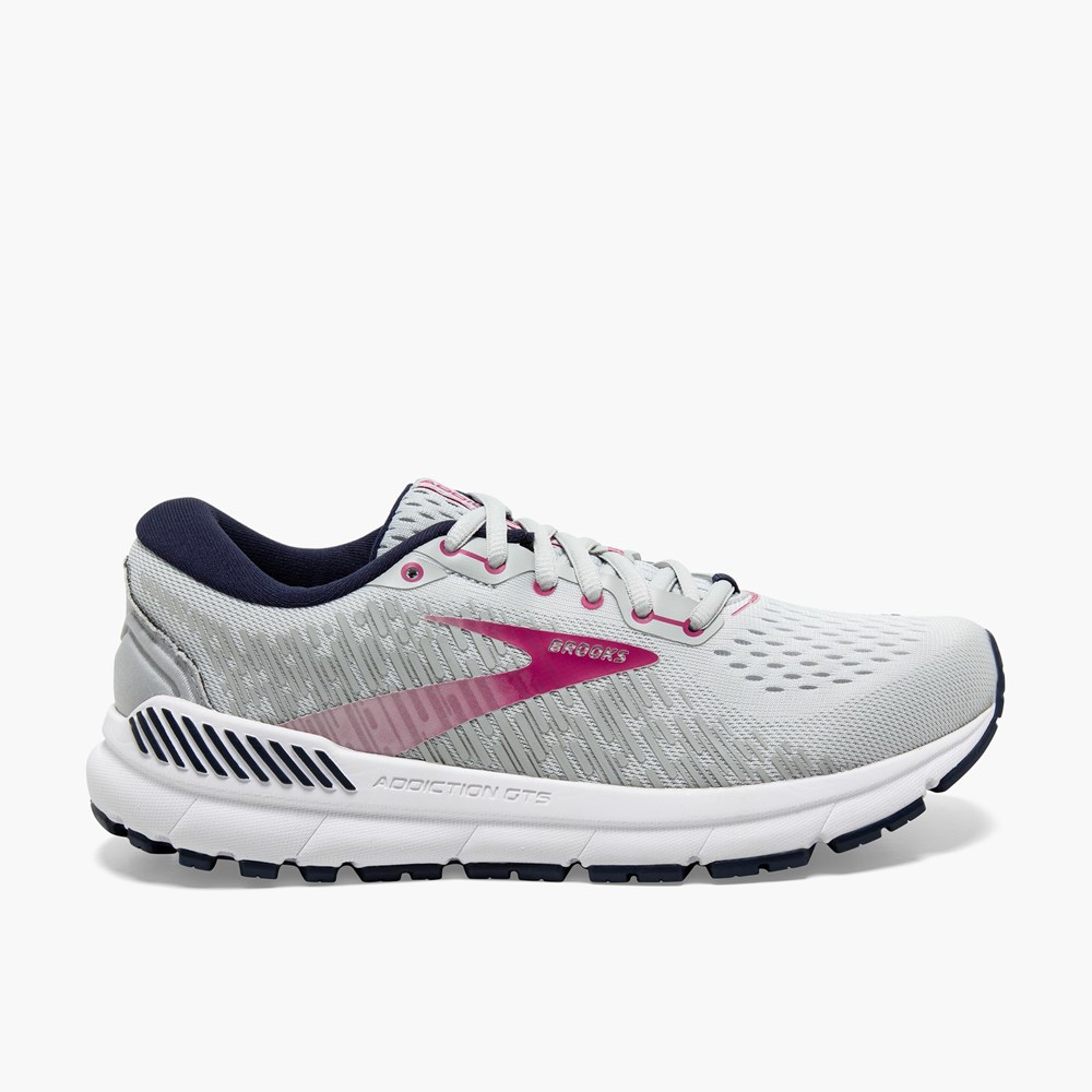 Chaussure Running Brooks Addiction 15 Bleu Marine Violette Rose Femme | KQF-9509425